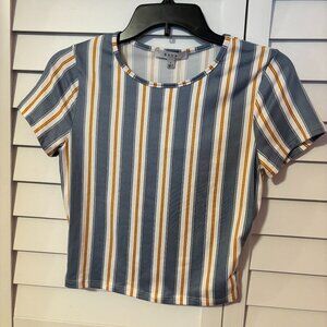 Striped fitted tee